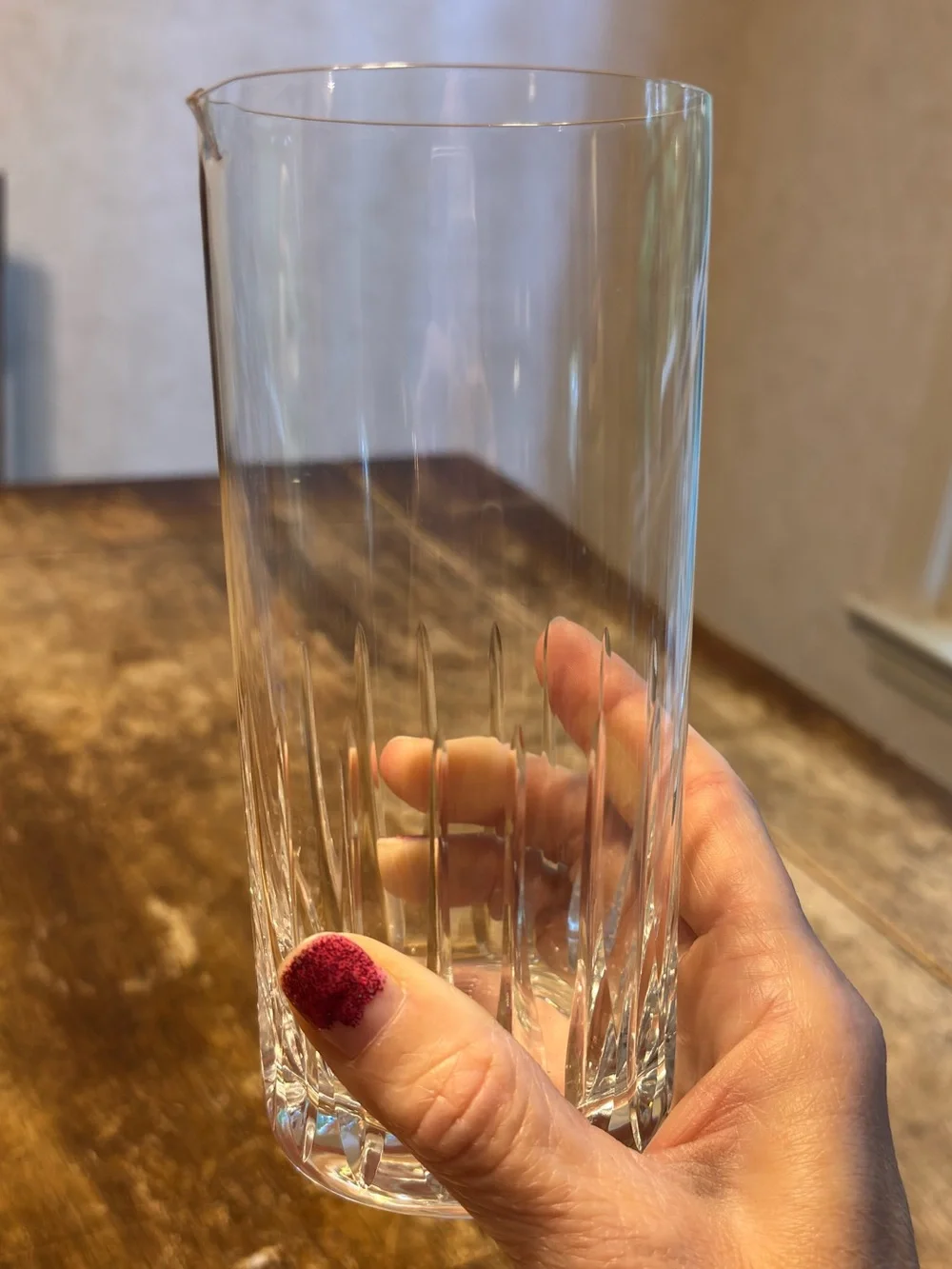 Crystal cocktail mixing glass bar mixer mixing beaker diamond cut